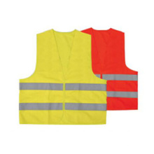 Colete de segurança com zíper amarelo de alta visibilidade